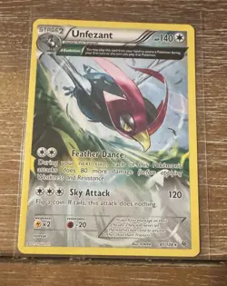 Unfezant (81 Delta) 81/108 Roaring Skies Regular Pokemon TCG Moderately Played - Image 1