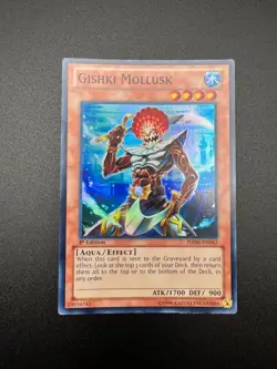 YuGiOh Gishki Mollusk HA06-EN042 Super Rare 1st Edition NM - Image 1