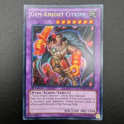 YuGiOh Gem-Knight Citrine HA06-019 Secret Rare 1st Edition NM - Image 1