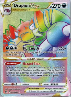 Pokemon TCG Drapion VSTAR 200/196 Lost Origin Holo NM - Image 1