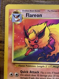 1999 Wizards of the Coast Jungle Flareon 19/64 Rare (Non-Holo) LP - Top Loader - Image 3
