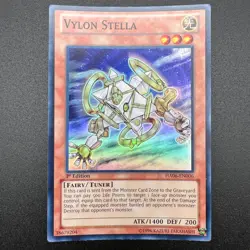 YuGiOh Vylon Stella HA06-EN006 Super Rare 1st Edition NM - Image 1