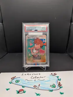 Pokemon PSA 10 Gem Mint Misty's Favor Unified Minds Full Art #235 - Image 1