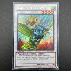 YuGiOh Daigusto Falcos HA06-EN049 Secret Rare 1st Edition NM - Image 1