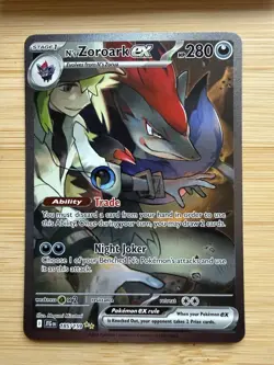 Pokemon N's Zoroark ex 185/159 Sv09 Journey Together Full Art Holo 280 HP - Image 2