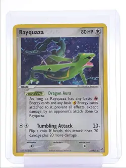 RAYQUAZA 2005 POKEMON EX RUBY & SAPPHIRE DEOXYS RARE HOLO 22/107 Q1048 - Image 1