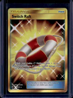 2018 Pokemon SM Dragon Majesty Switch Raft #77/70 - Image 1