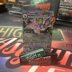 Pokemon Sealed Espeon EX 34 Prismatic Evolutions Stamped Promo Rare New Holo - Image 1