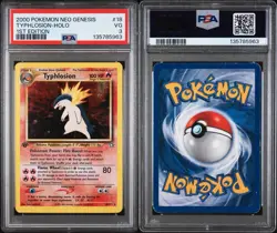 Pokemon Typhlosion Neo Genesis 1st Edition Holo Rare #18 PSA - Image 3
