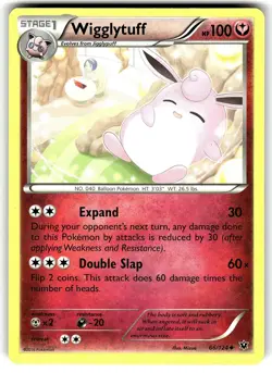 Wigglytuff 66/124 Uncommon Fates Collide Pokemon Near Mint - Image 1