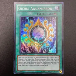 YuGiOh Gishki Aquamirror HA05-EN055 Super Rare 1st Edition NM - Image 1