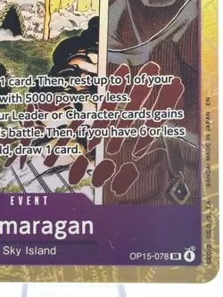 One Piece Mamaragan OP15-078 Event SR Super Rare Bandai Card Game - Image 4