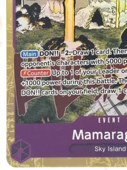 One Piece Mamaragan OP15-078 Event SR Super Rare Bandai Card Game - Image 5