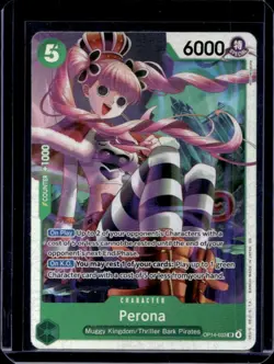 2026 One Piece Azure Sea's Seven Perona Super Rare #OP14-033 - Image 1