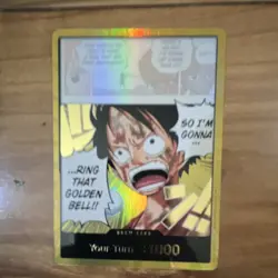Bandai Luffy Don!! Ring That Golden Bell Holo One Piece CCG Card - Image 1