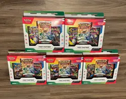 Pokemon Trading Card Game Series 1 First Partner Illustration Collection X 5 - Image 1