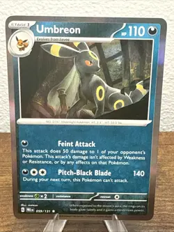 Pokemon TCG Umbreon Pokeball Card 059/131 Prismatic Evolutions - Image 1