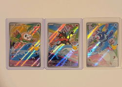 Pokemon TCG 1st Partner Series 1 holo lot Rowlet Litten Popplio 3 cards 2026 - Image 1
