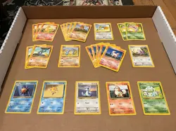 Vintage Pokemon Card WOTC Bulk Lot 121 Cards LP-DMG (Pikachu, Charmander, Etc.) - Image 2