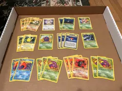 Vintage Pokemon Card WOTC Bulk Lot 121 Cards LP-DMG (Pikachu, Charmander, Etc.) - Image 4
