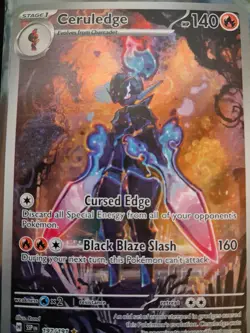 Pokemon TCG Ceruledge 197/191 Surging Sparks Illustration Rare NM Card - Image 1