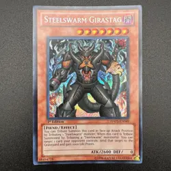 YuGiOh Steelswarm Girastag HA05-EN049 Secret Rare 1st Edition NM - Image 1