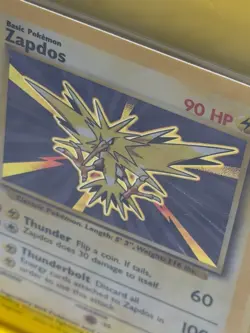 Holo Pokemon Card - Zapdos - Base Set 16/102 - Image 2
