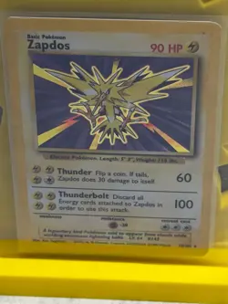Holo Pokemon Card - Zapdos - Base Set 16/102 - Image 3
