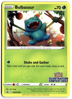 Bulbasaur (Illustration Contest 2022) SWSH303 - SWSH: Sword & Shield Promo Cards - Image 1