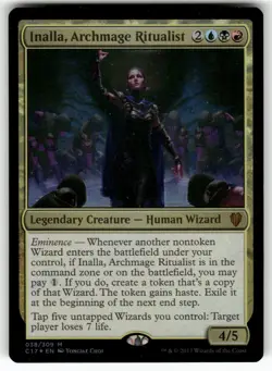 Inalla, Archmage Ritualist 38 Mythic Commander 2017 Lightly Played - Image 1