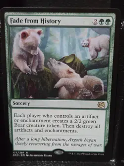 Fade from History 177 Rare The Brothers' War Magic: The Gathering Near Mint - Image 1