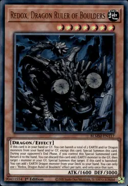 Redox, Dragon Ruler Of Boulders - Ultra Rare 1st Ed. BLMM-EN117 - NM - YuGiOh - Image 1