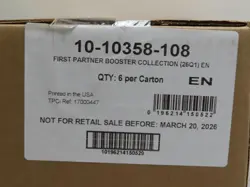 2026 Pokemon Series 1 First Partner Illustration Booster Collection Box Case (a) - Image 1