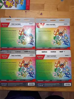 Pokemon TCG First Partner Illustration Collection Series 1 Promo Box Lot of 4 - Image 2