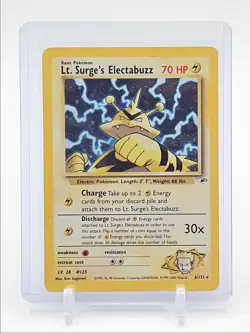 LT. SURGE'S ELECTABUZZ 2000 POKEMON GYM HEROES HOLO RARE 6/132 Q1048 - Image 1