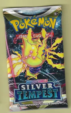 Pokemon "Silver Tempest" 10-Card Sealed Booster Pack (Regieleki) X1 - Image 1