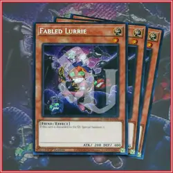 YuGiOh Fabled Lurrie Battles of Legend: Monster Mayhem BLMM-EN104 Alternate Art - Image 1