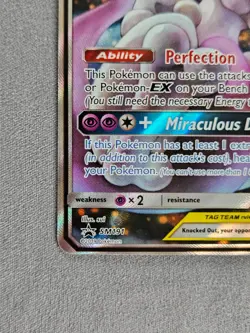 Mewtwo & Mew GX SM191 Pokemon Promo Sun & Moon Tag Team - Image 4
