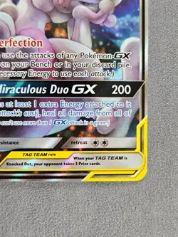 Mewtwo & Mew GX SM191 Pokemon Promo Sun & Moon Tag Team - Image 5
