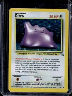 1999 Pokemon Fossil Ditto #3/62 - Image 1