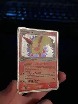 SWIRL Flareon ex 108/113 Delta Species Holo Vintage Pokemon TCG Card Game - Image 1