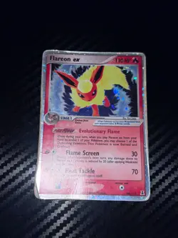 SWIRL Flareon ex 108/113 Delta Species Holo Vintage Pokemon TCG Card Game - Image 2