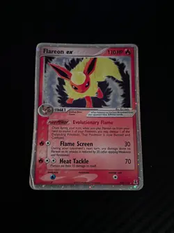 SWIRL Flareon ex 108/113 Delta Species Holo Vintage Pokemon TCG Card Game - Image 3