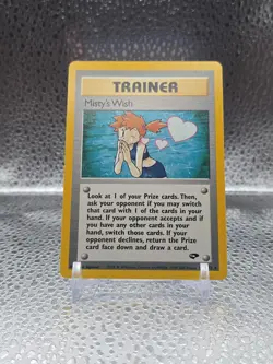 Misty's Wish 108/132 Gym Challenge Non Holo Rare Pokemon TCG 2000 - Image 1