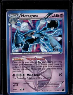 Metagross - 52/116 / Holo Rare B&W Plasma Freeze 2013 (LP) / Pokemon TCG - Image 1