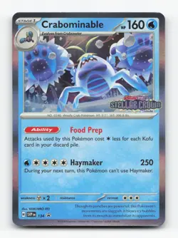 Pokemon TCG - Crabominable - 134 134/142 NM Holo Promo Scarlet & Violet Promo - Image 1