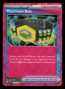 Maximum Belt 117/131 Pokemon Prismatic Evolutions ACE SPEC Rare Near Mint - Image 1