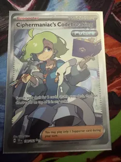 Pokemon Ciphermaniac's Codebreaking 198/162 SV05 Secret Rare Full Art Holo - Image 1