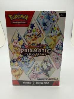 Pokemon TCG Scarlet & Violet Prismatic Evolutions Booster Bundle 6 Packs - Image 2