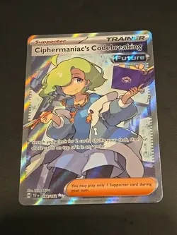 Pokemon TCG Temporal Forces Trainer Ciphermaniac’s Codebreaking #198/162 NM MINT - Image 2